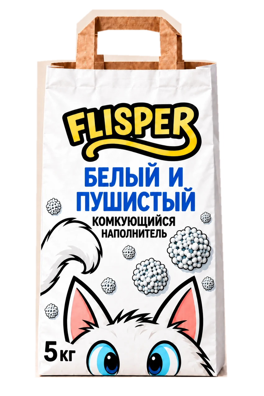 Лицевая сторона упаковки Белый и пушистый